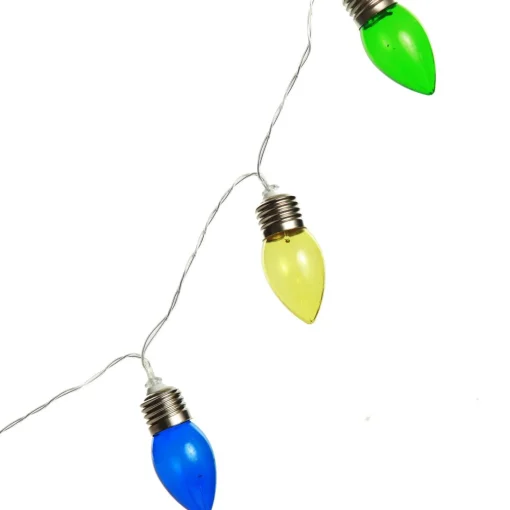 10 Mulitcolour Retro Light Bulb String Lights Shop