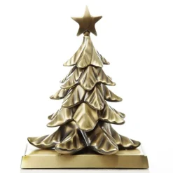 Antique Gold 3D Tree Christmas Stocking Hanger Cheap