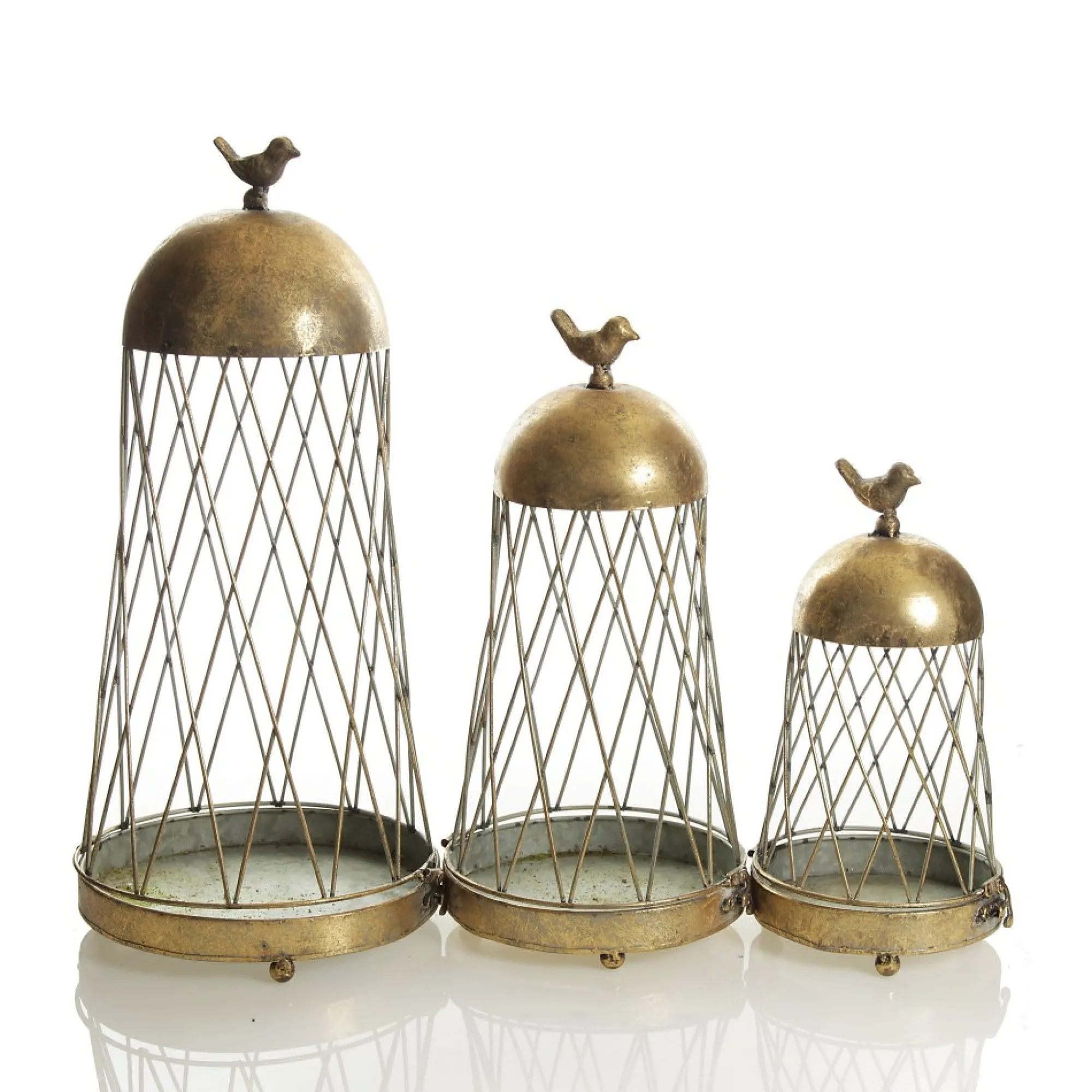 Antique Gold Metal Decorative Birdcage Best Sale