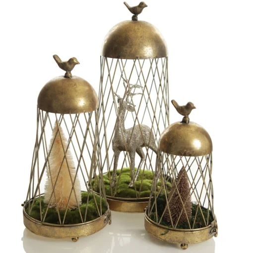Antique Gold Metal Decorative Birdcage Best Sale