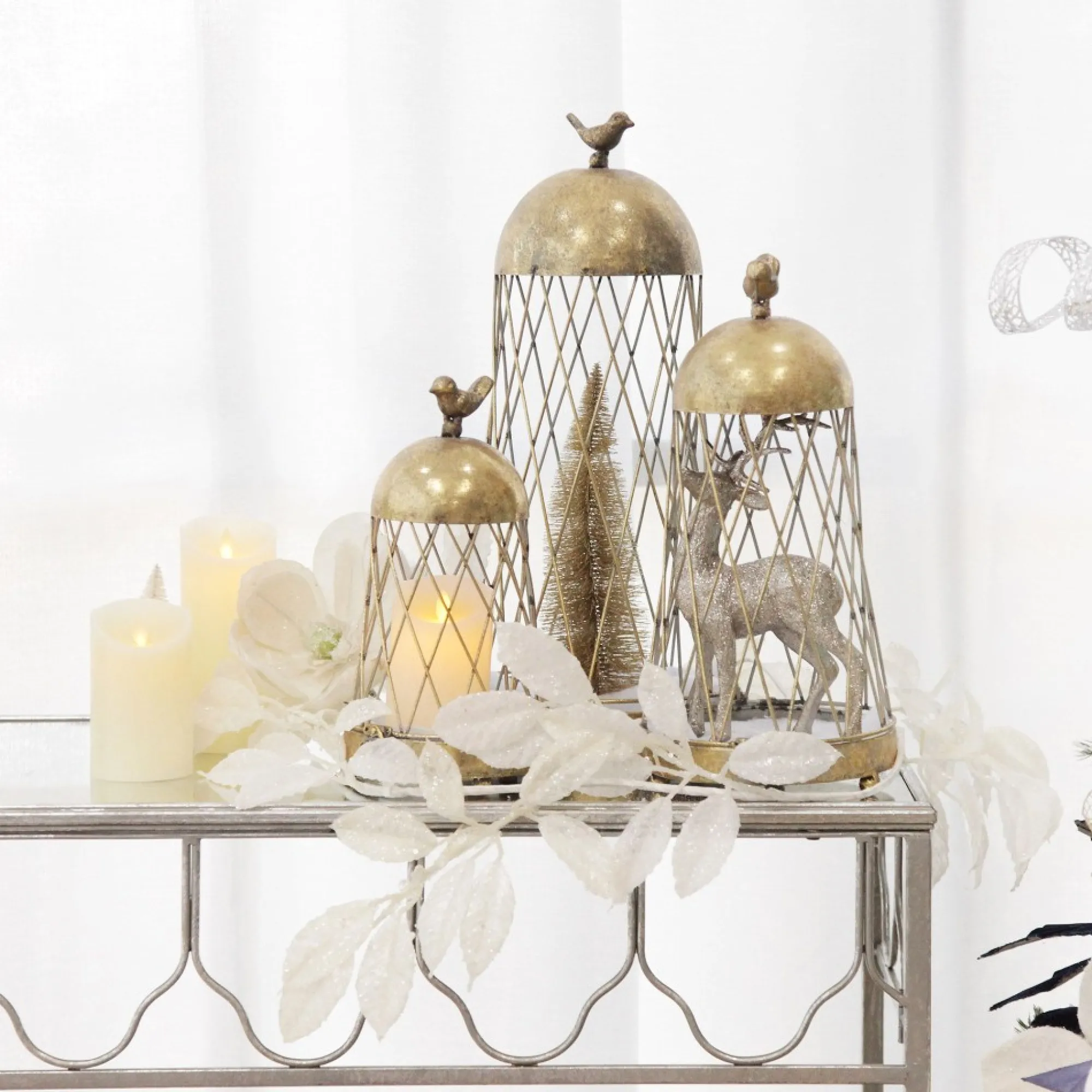 Antique Gold Metal Decorative Birdcage Best Sale