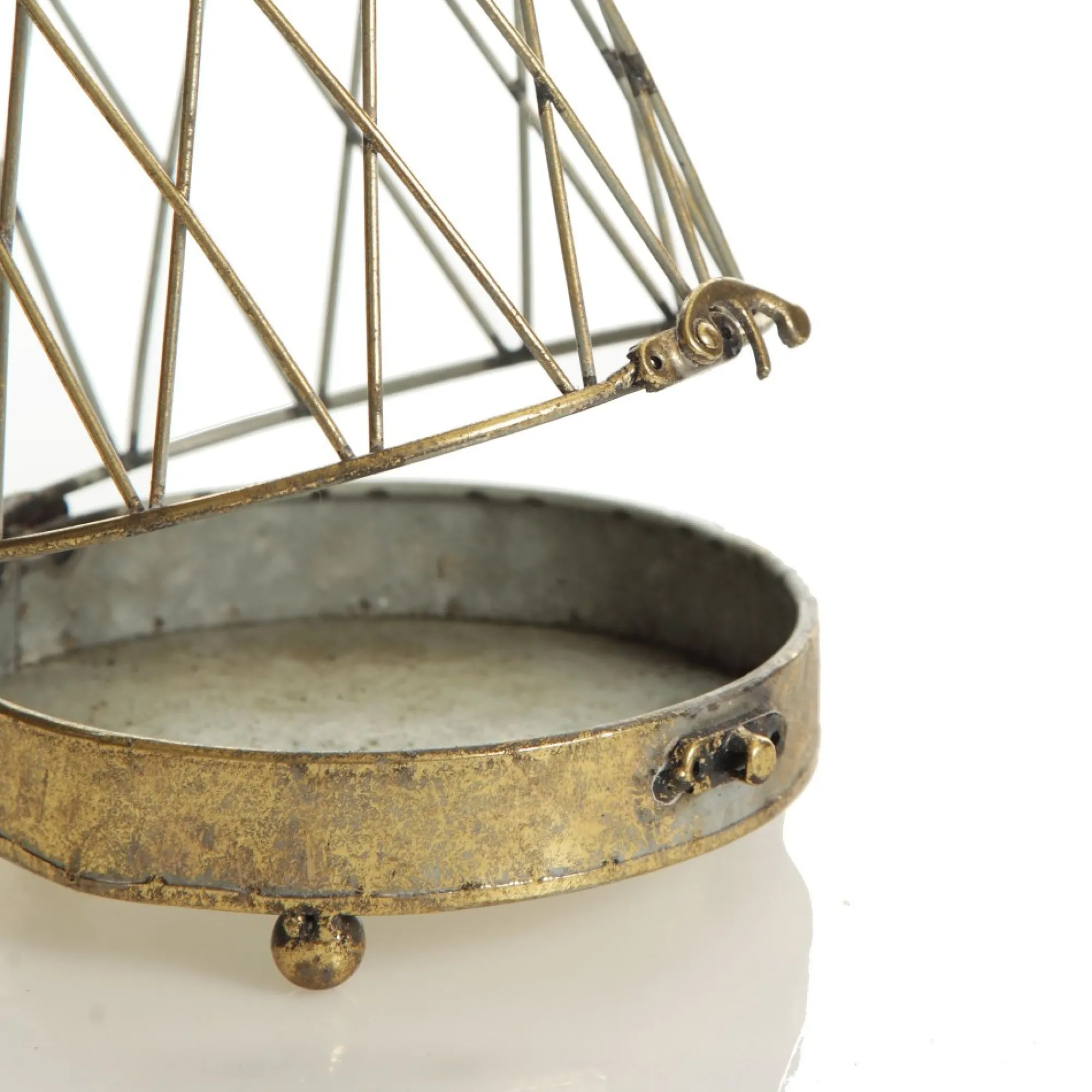 Antique Gold Metal Decorative Birdcage Best Sale