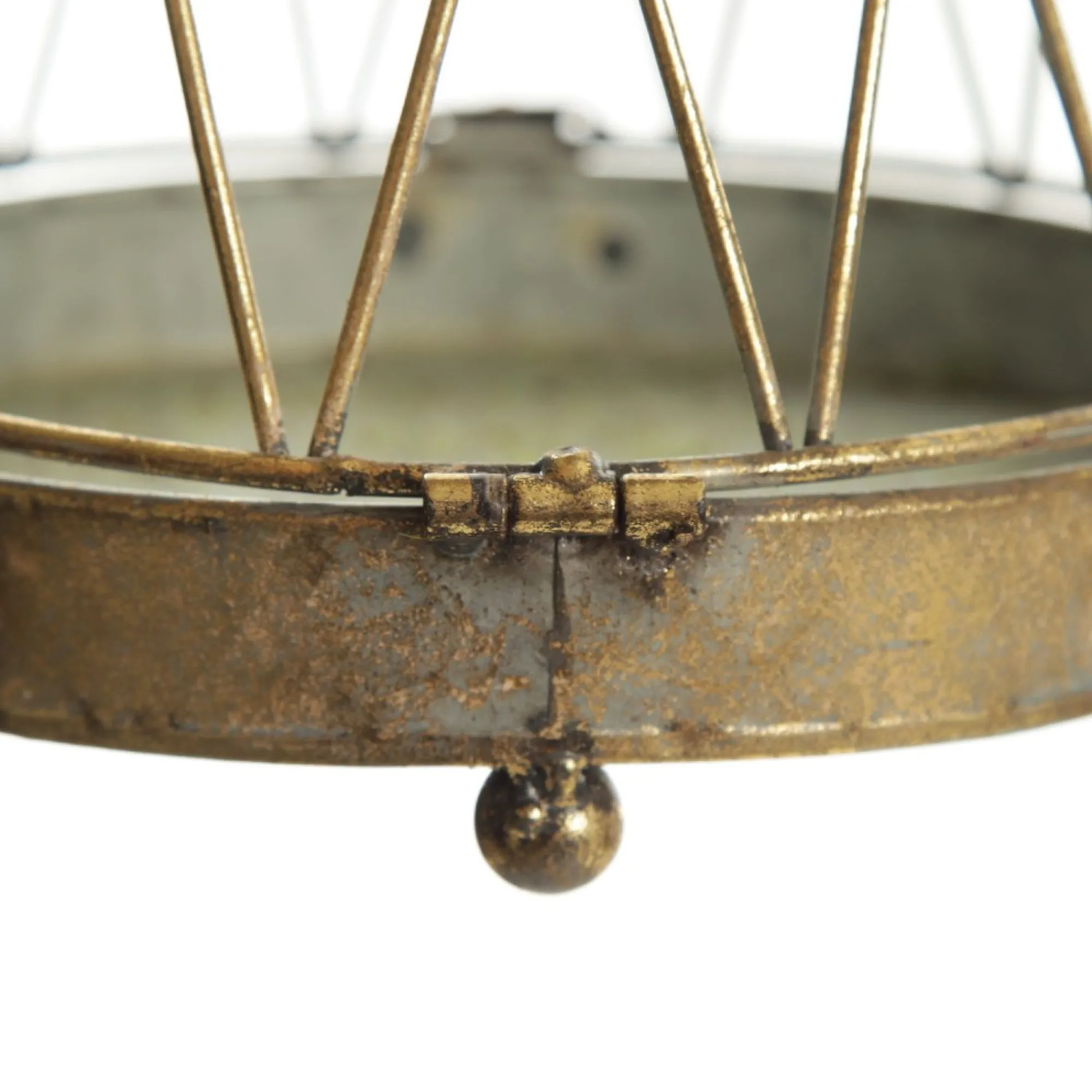 Antique Gold Metal Decorative Birdcage Best Sale