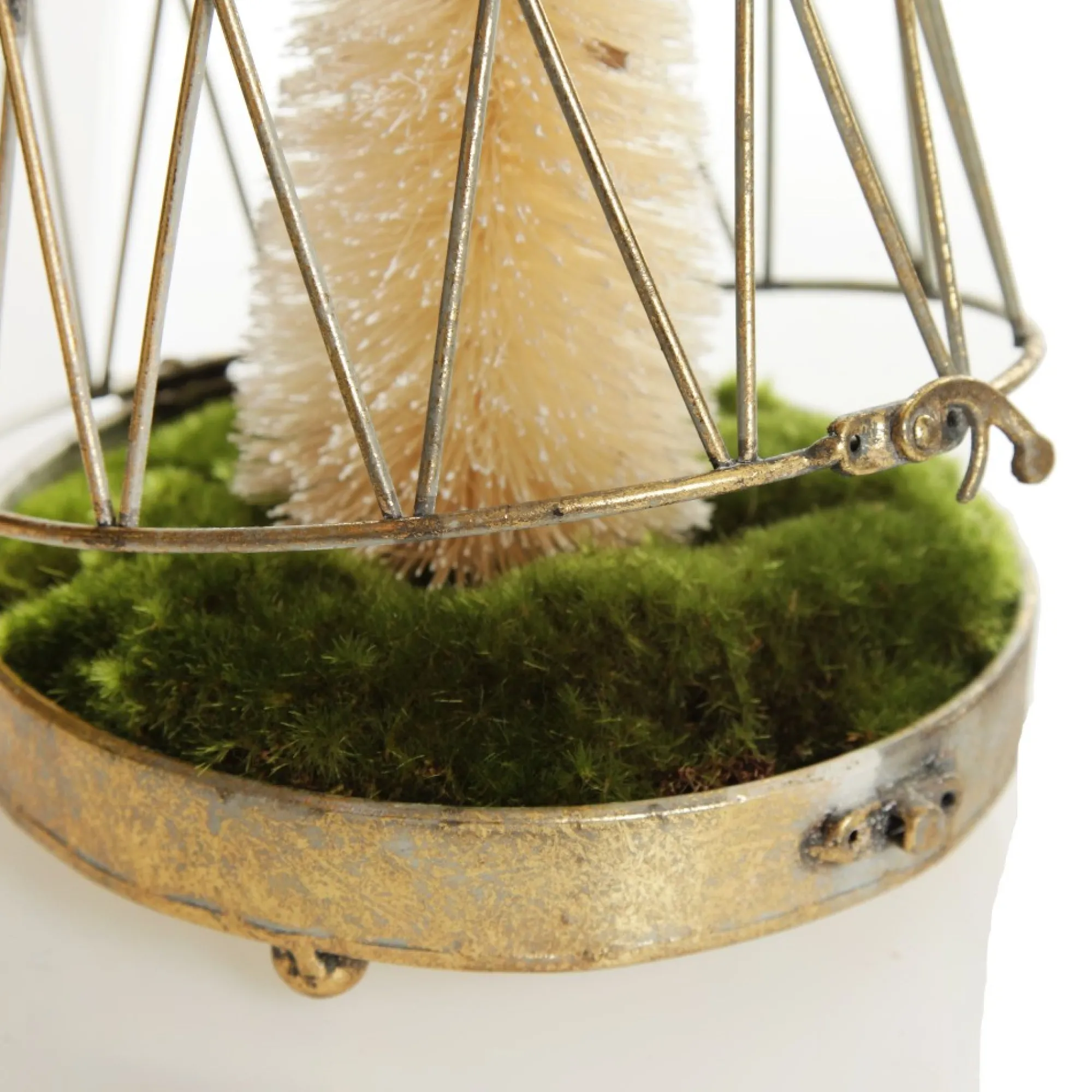 Antique Gold Metal Decorative Birdcage Best Sale