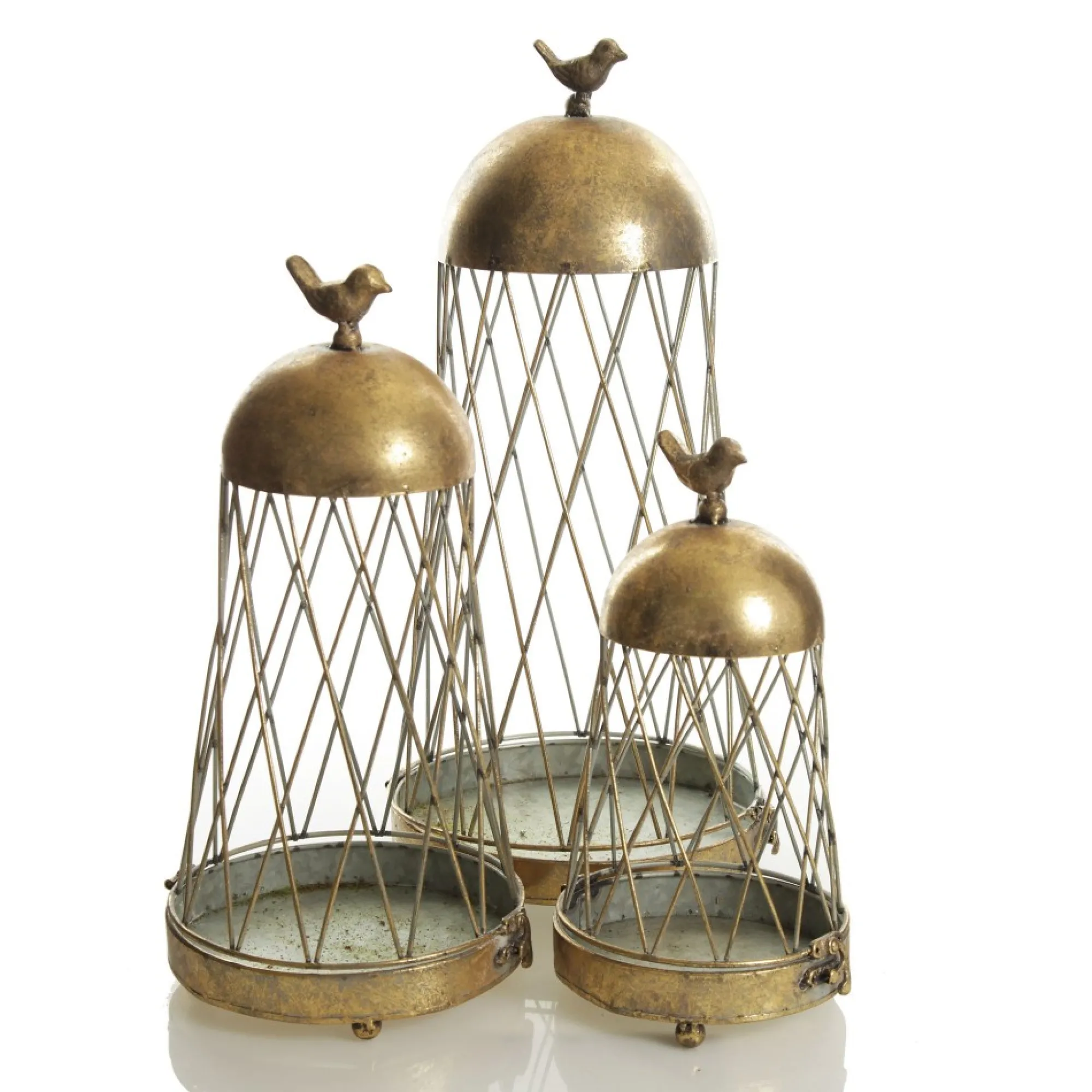 Antique Gold Metal Decorative Birdcage Best Sale