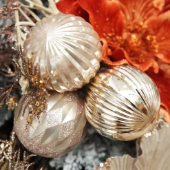 Assorted Decorative Pink Shatterproof Christmas Baubles - Set of 6 Cheap