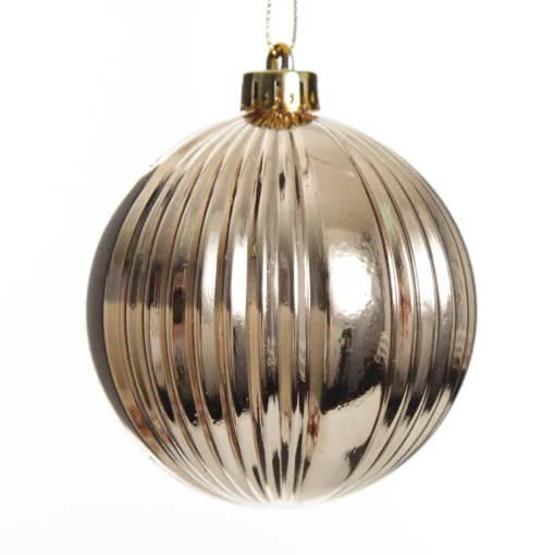 Assorted Decorative Pink Shatterproof Christmas Baubles - Set of 6 Cheap
