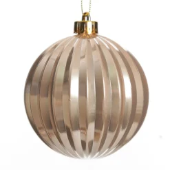Assorted Decorative Pink Shatterproof Christmas Baubles - Set of 6 Cheap