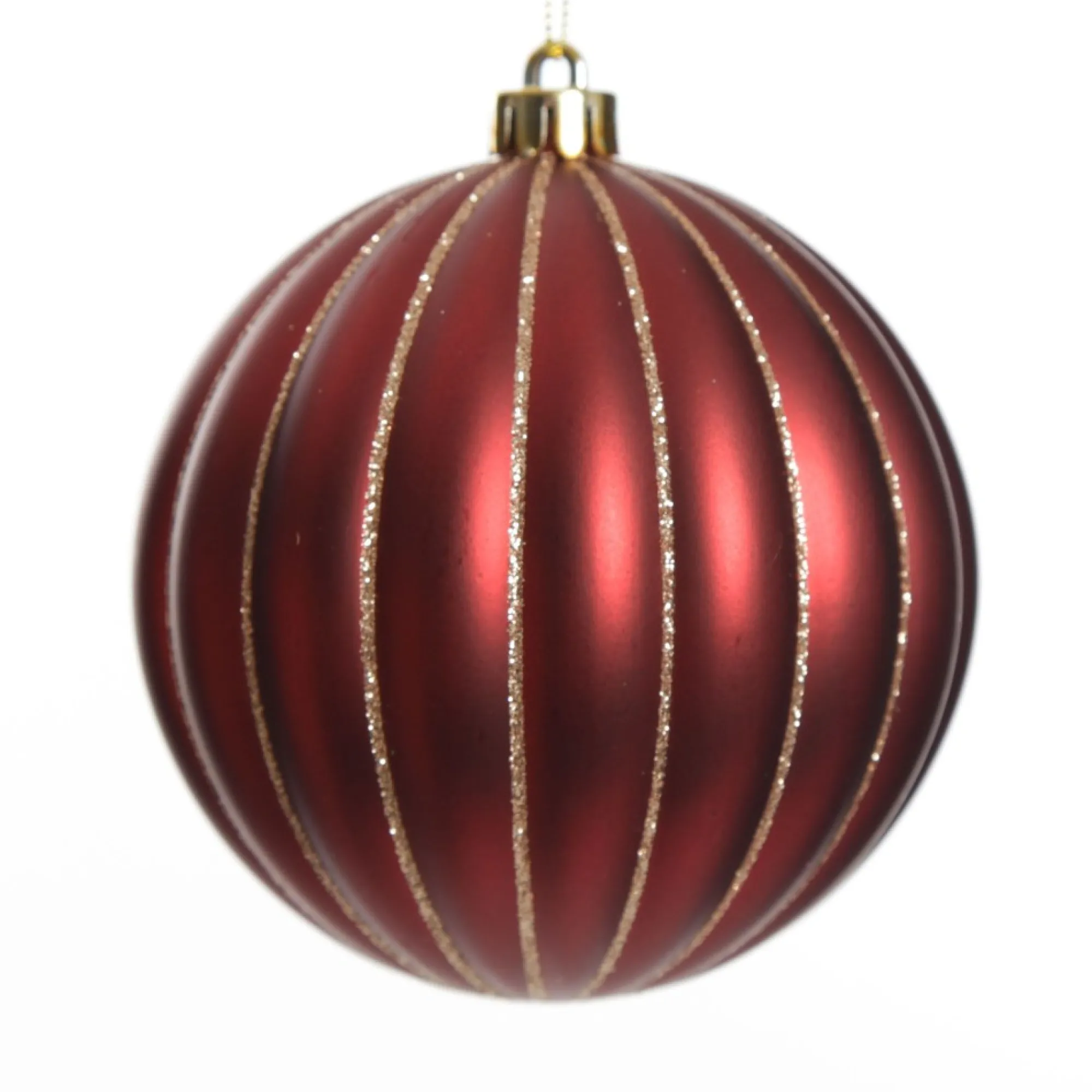 Assorted Decorative Red and Blue Shatterproof Christmas Baubles - Set of 4 New