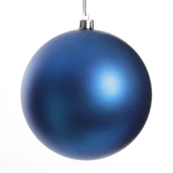 Assorted Decorative Red and Blue Shatterproof Christmas Baubles - Set of 4 New
