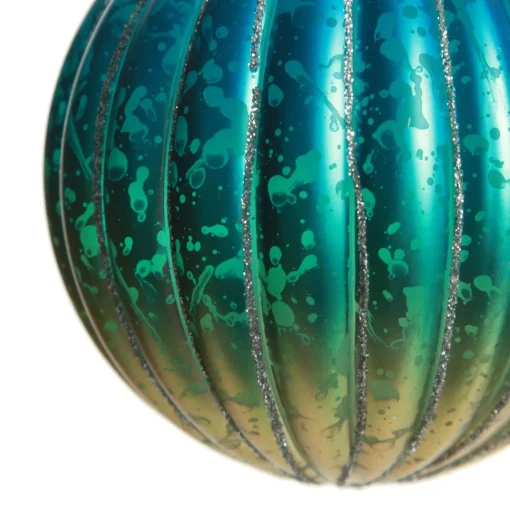 Assorted Ombre Pastel Ribbed Shatterproof Christmas Baubles - Set of 3 Shop