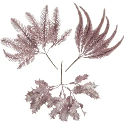 Assorted Pink Glitter Christmas Pick Trio Online