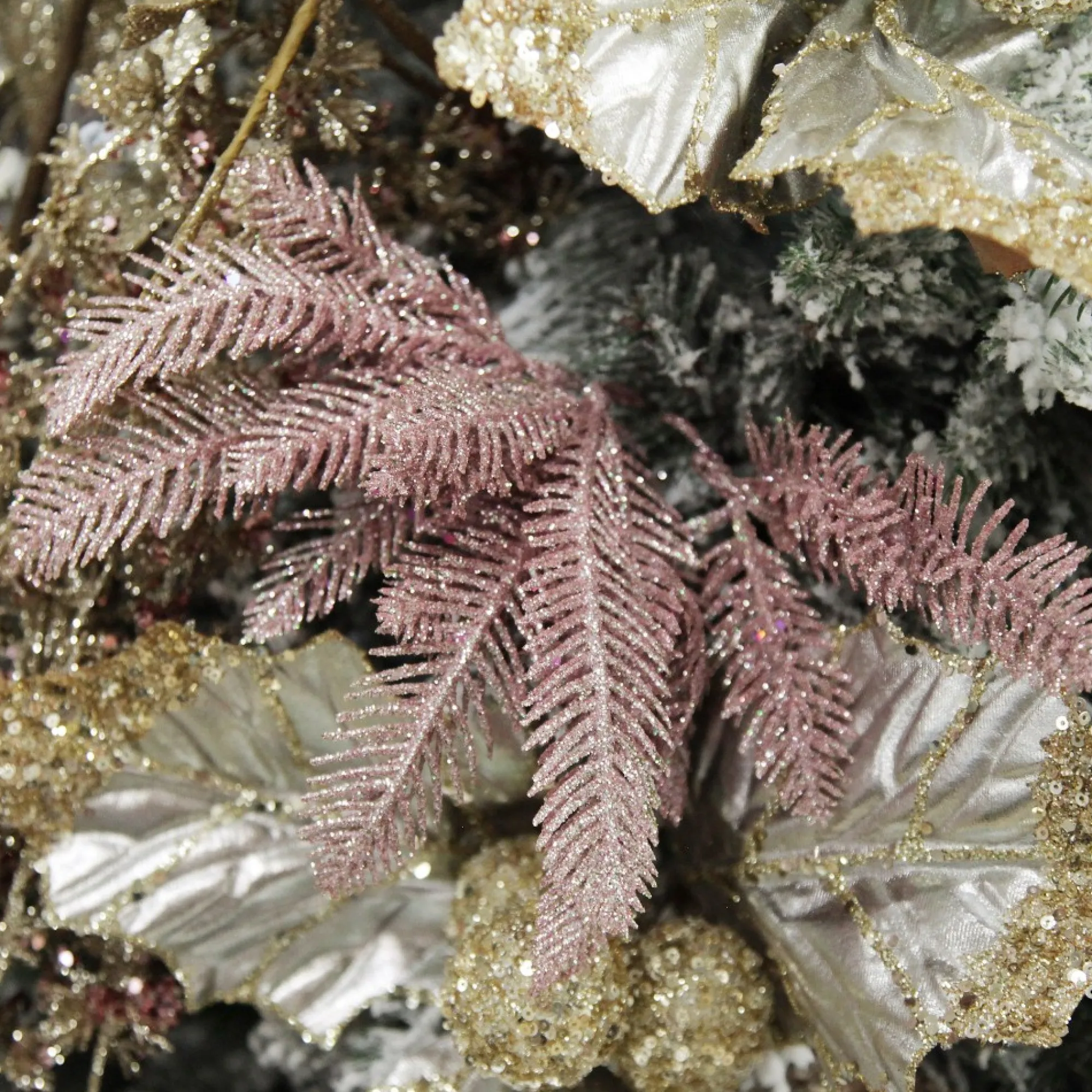 Assorted Pink Glitter Christmas Pick Trio Online