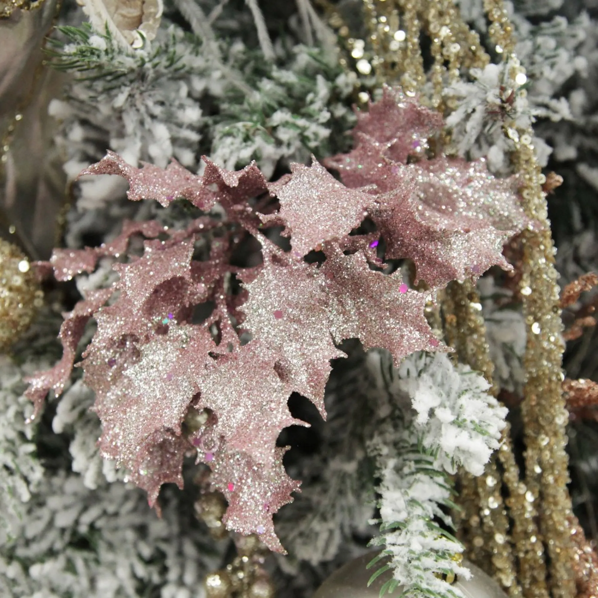 Assorted Pink Glitter Christmas Pick Trio Online