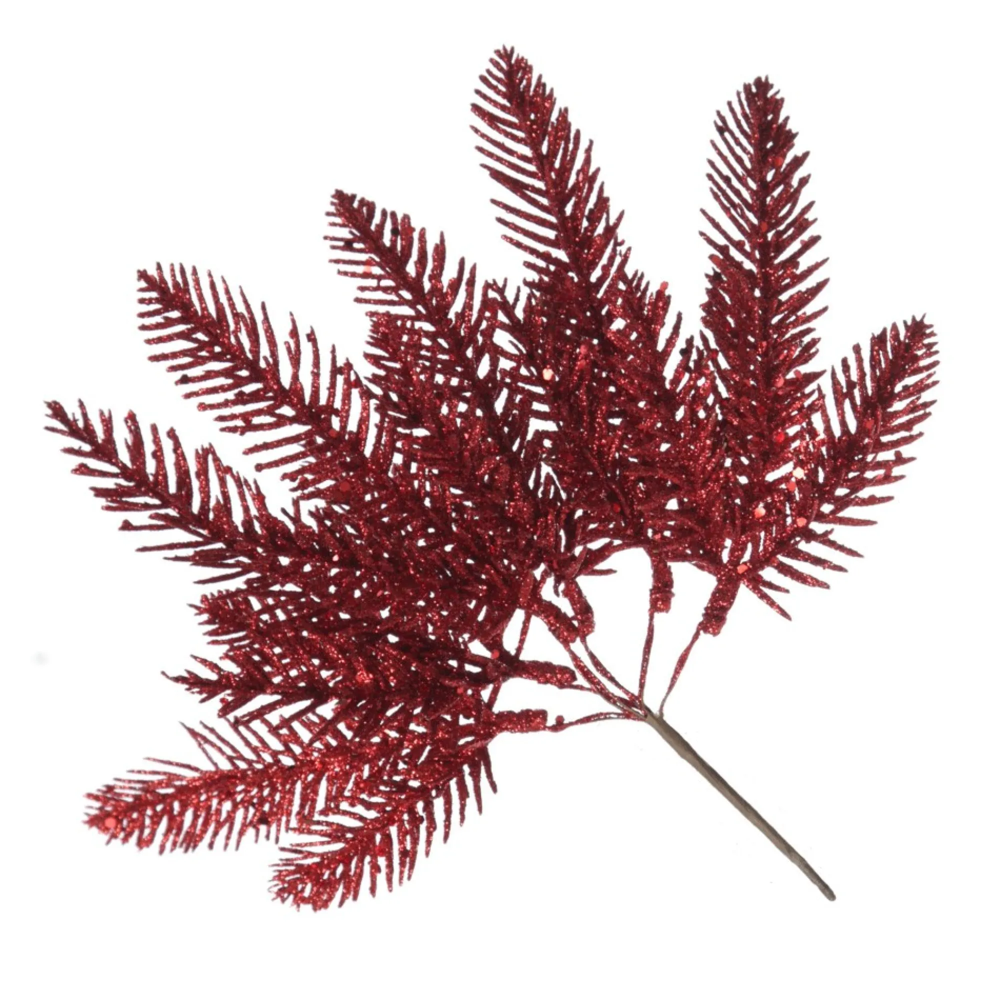 Assorted Red Glitter Christmas Pick Trio Fashion