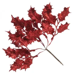 Assorted Red Glitter Christmas Pick Trio Fashion