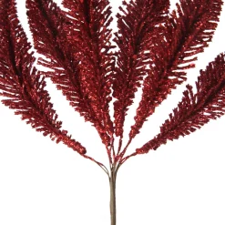 Assorted Red Glitter Christmas Pick Trio Fashion