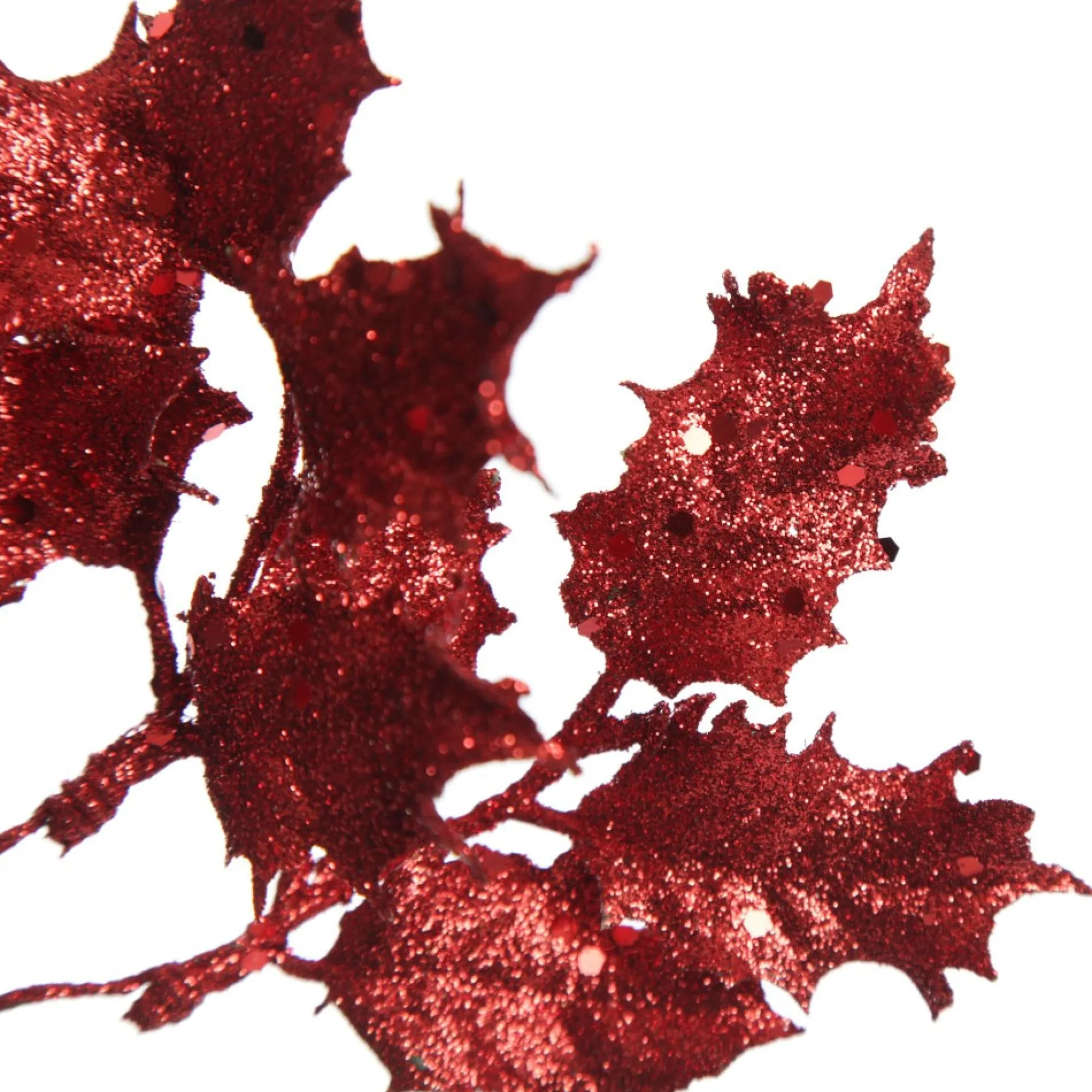 Assorted Red Glitter Christmas Pick Trio Fashion