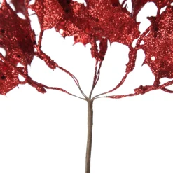 Assorted Red Glitter Christmas Pick Trio Fashion