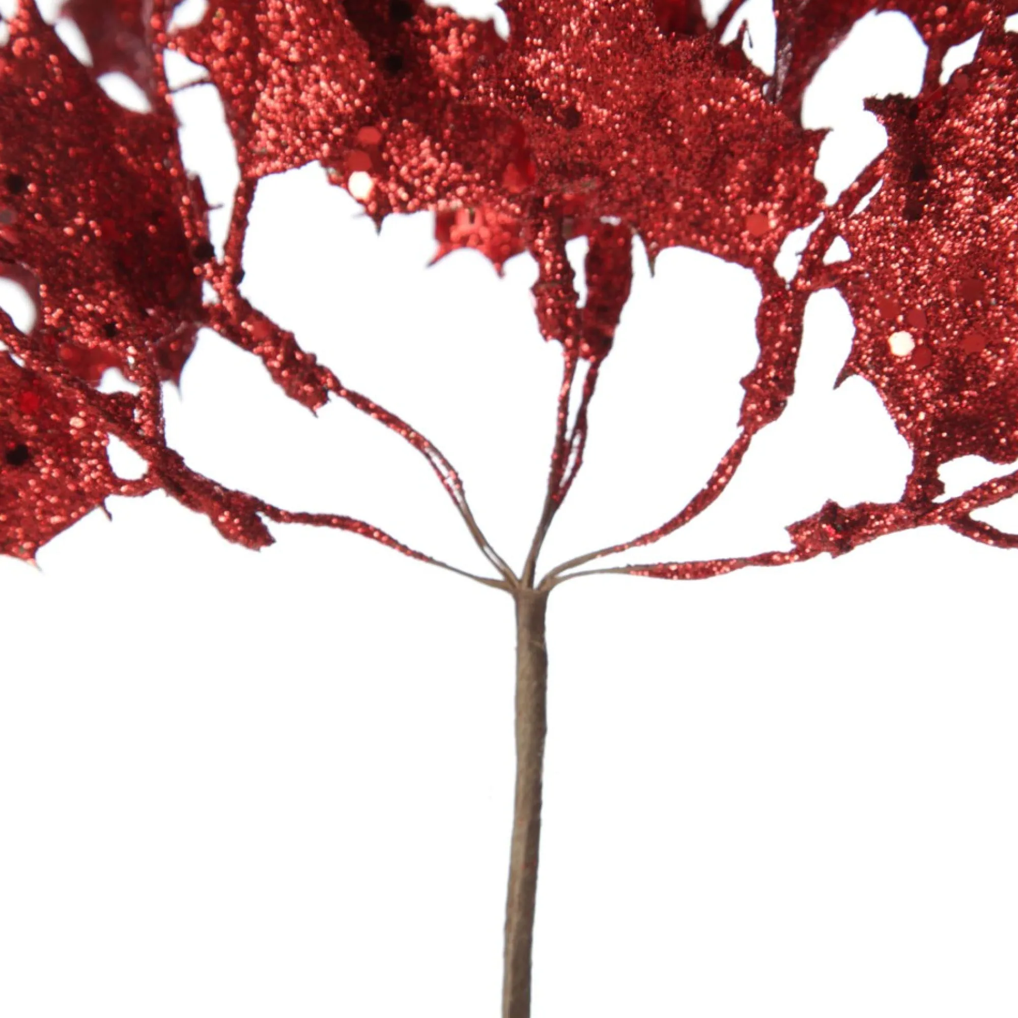 Assorted Red Glitter Christmas Pick Trio Fashion