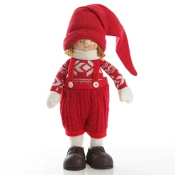 Astrid Cute Christmas Dress up Ornament in Red Overalls New