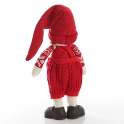 Astrid Cute Christmas Dress up Ornament in Red Overalls New