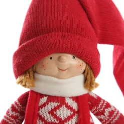 Astrid Cute Christmas Dress up Ornament in Red Overalls New