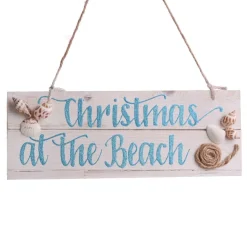Beach Christmas Wood Plaque Best Sale