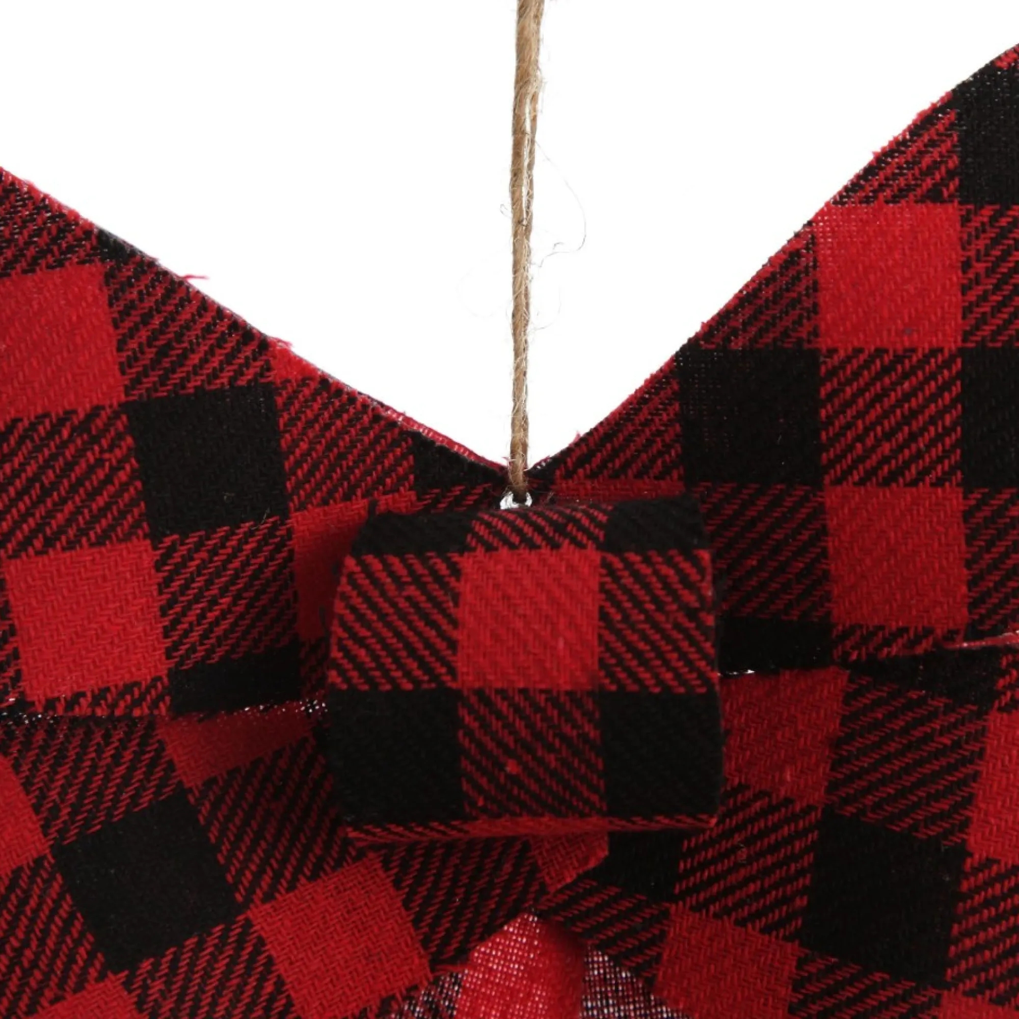 Black and Red Gingham Check Bow Store