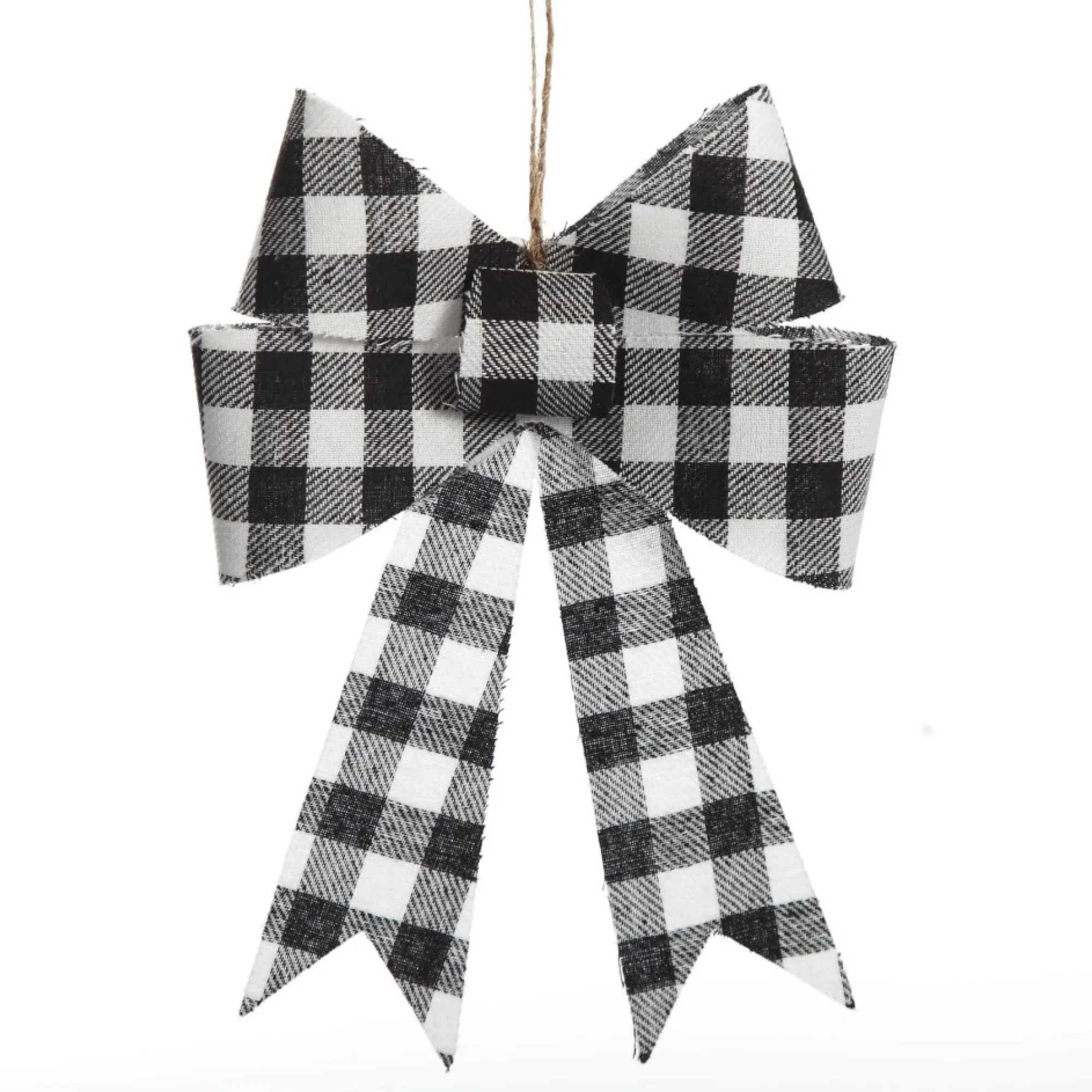 Black and White Gingham Check Bow Cheap