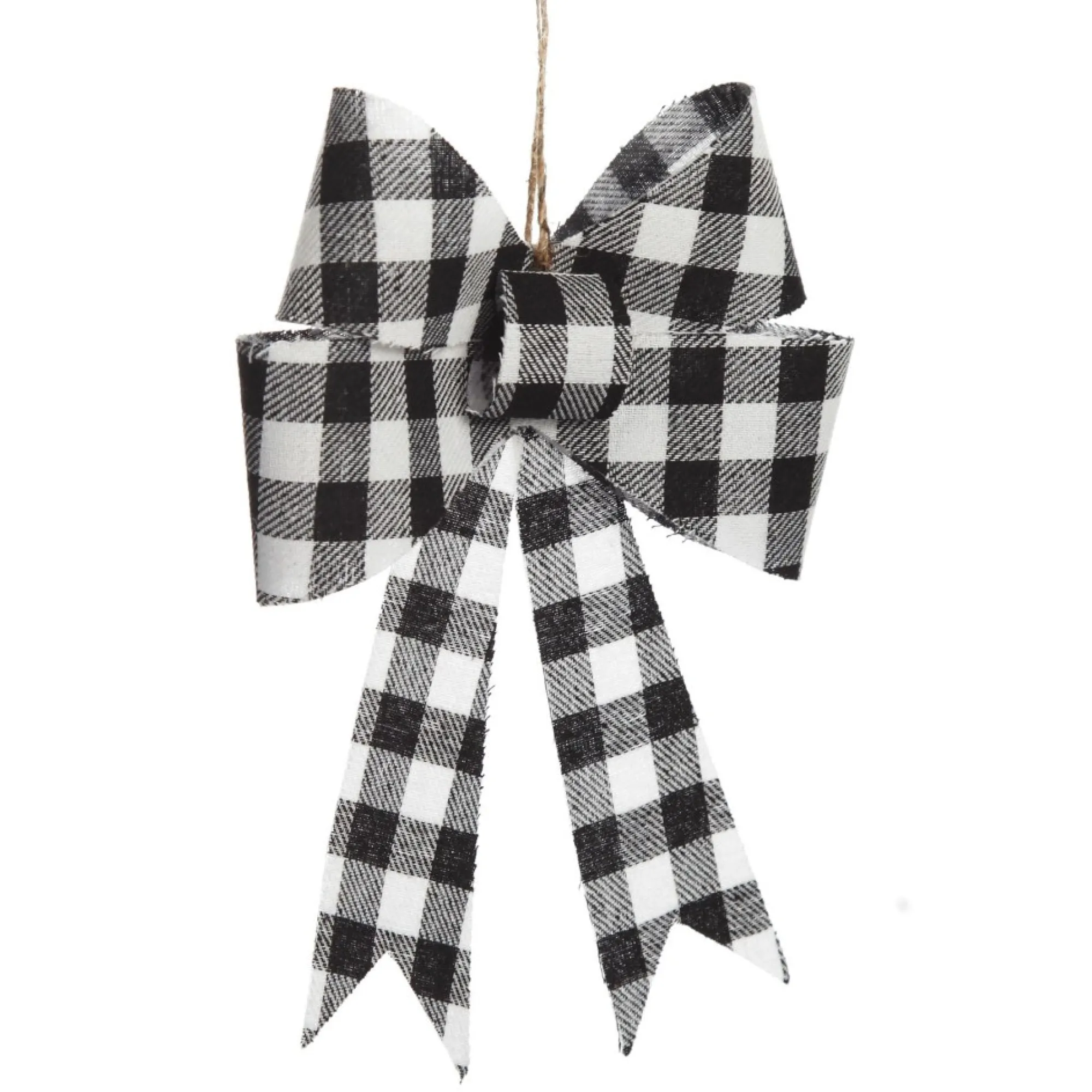 Black and White Gingham Check Bow Cheap