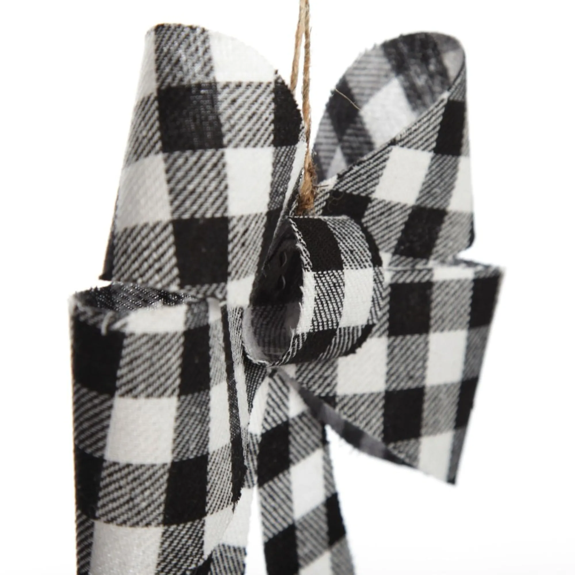 Black and White Gingham Check Bow Cheap