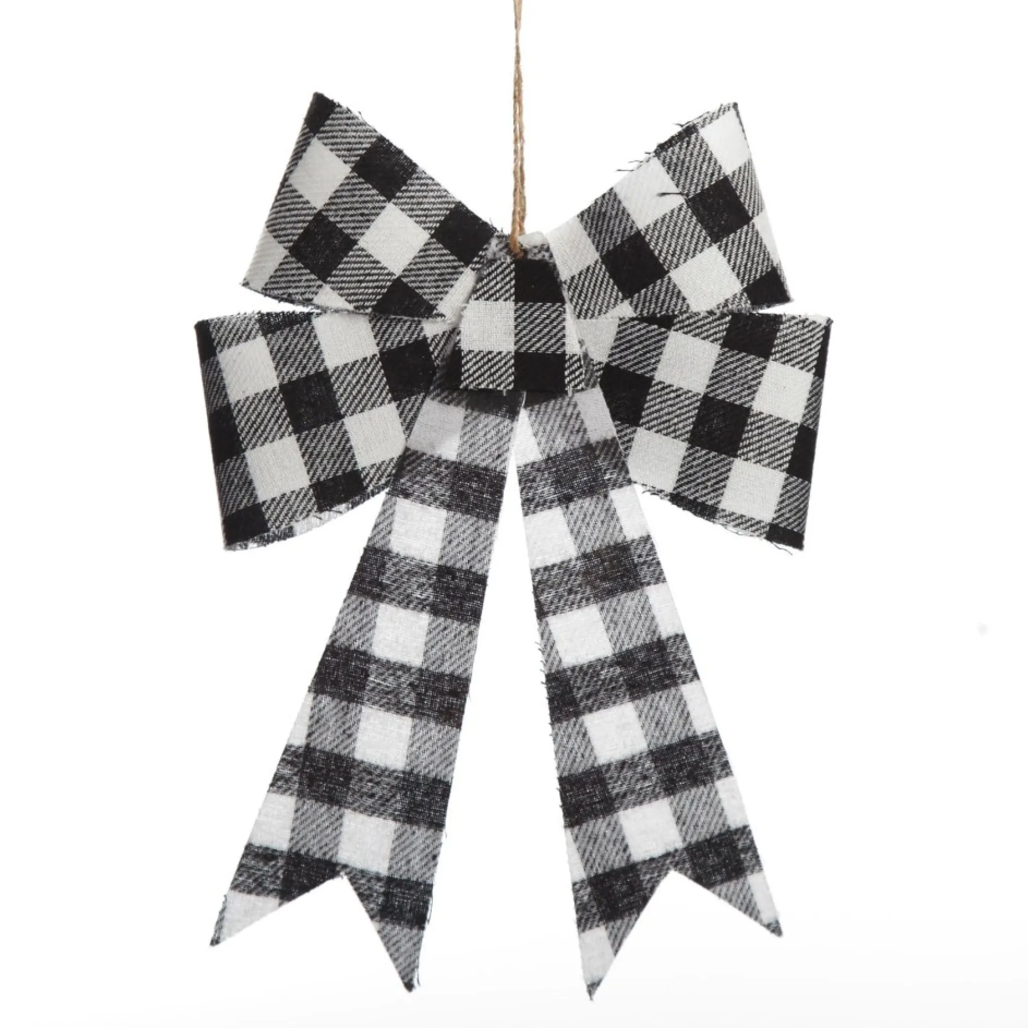 Black and White Gingham Check Bow Cheap