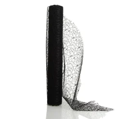 Black Lace Spider Mesh Roll Hot