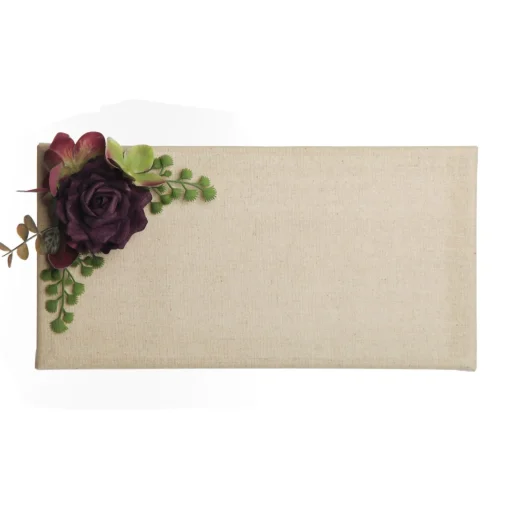 Blank Natural Burlap Canvas Plaque Cheap