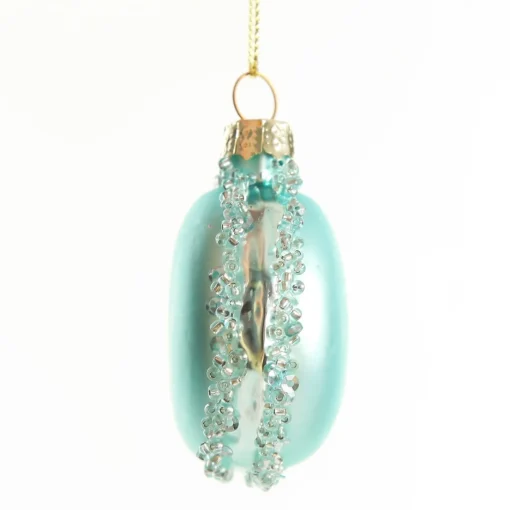 Blue Glass Macaron Christmas Tree Decoration Discount