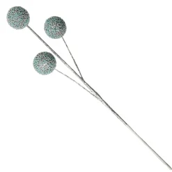 Blue Glitter Christmas Ball Trio Pick Store