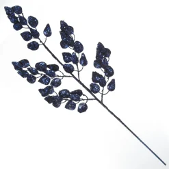 Blue Glitter Sequin Leaf Spray Cheap