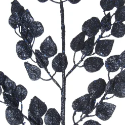Blue Glitter Sequin Leaf Spray Cheap
