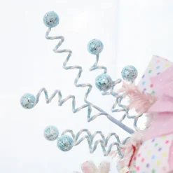 Blue Glitter Spiral Ball Pick Cheap