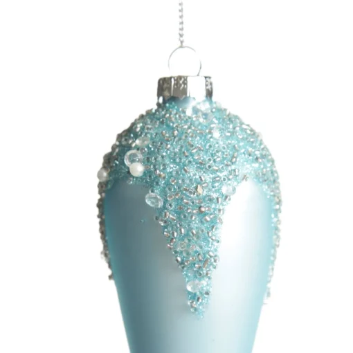 Blue Icicle Hanging Long Drop Decoration Sale