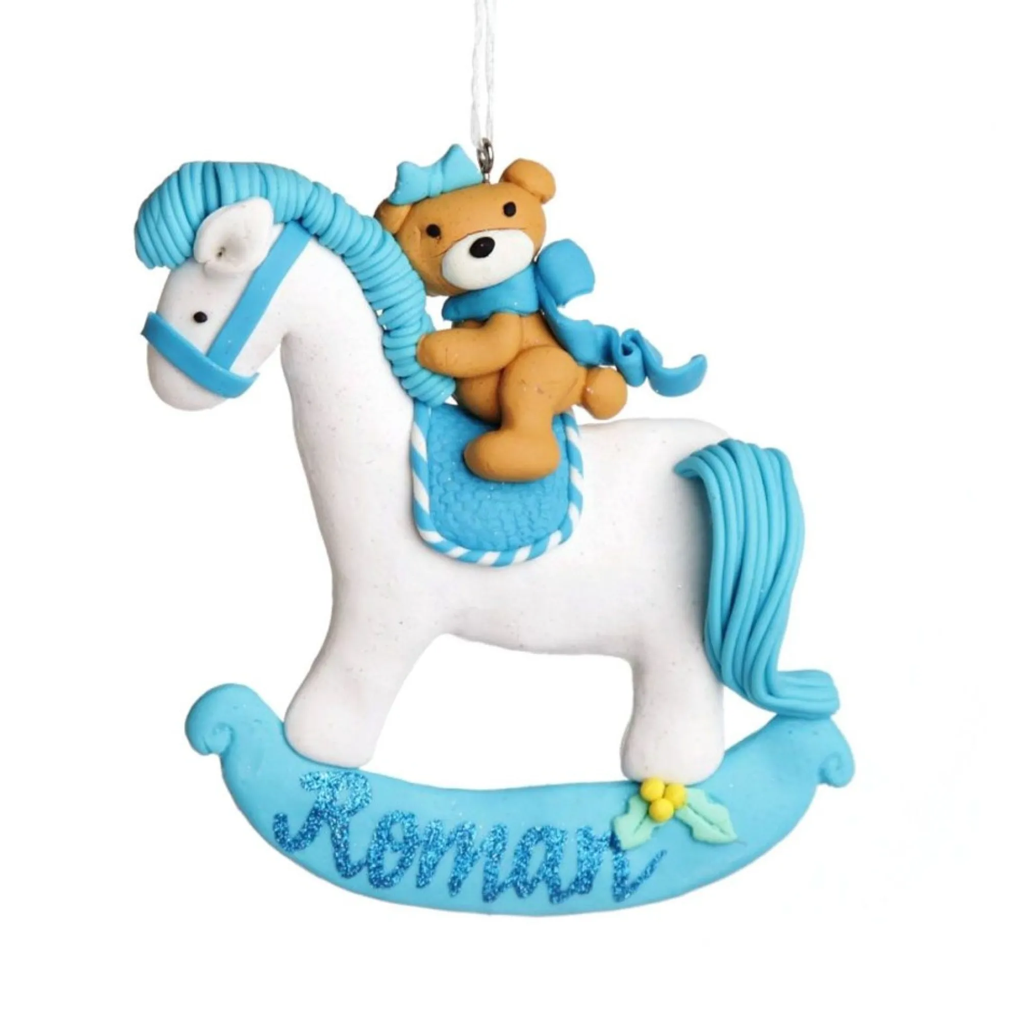 Blue Rocking Horse Decoration Best Sale