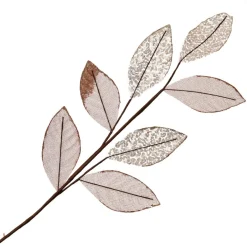 Blush Mixed Leaf Burlap Sequin Spray Shop