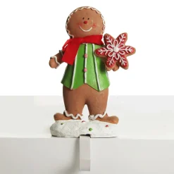 Boy Gingerbread Christmas Stocking Hanger Shop