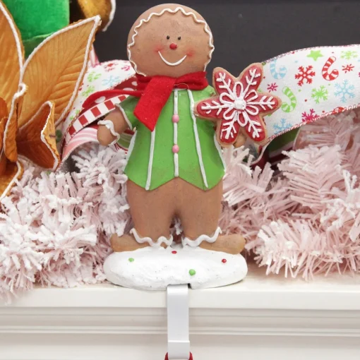 Boy Gingerbread Christmas Stocking Hanger Shop