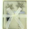 Brass Snowflake Corkscrew and Bottle Stopper Gift Set Discount