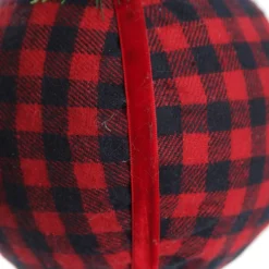 Buffalo Check Bauble with Pine and Cone Topper Discount