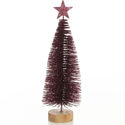 Burgundy Bottle Brush Tree - Small Set of 2 Sale