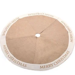 Burlap Merry Christmas Tree Skirt Best