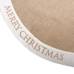Burlap Merry Christmas Tree Skirt Best